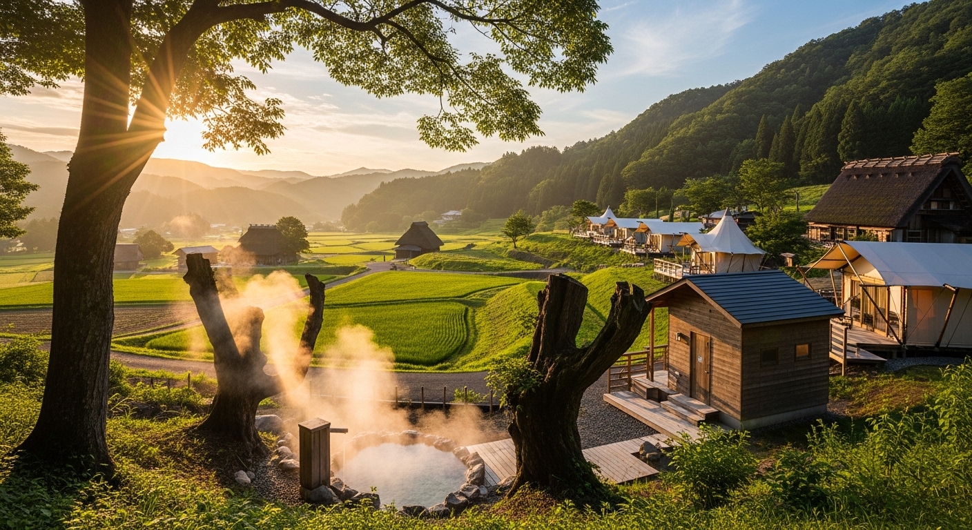 テルマー湯 東松山滑川店 全景|里山に広がる温泉&グランピング施設