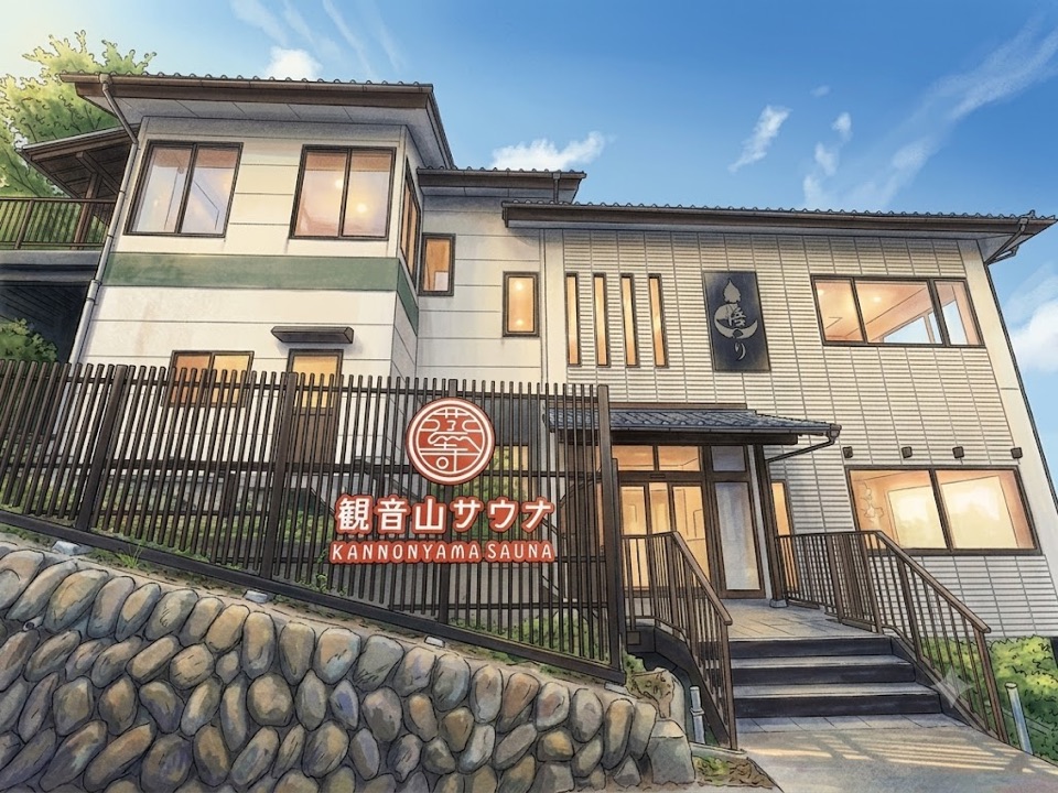 観音山サウナ蒸寺(高崎)の外観